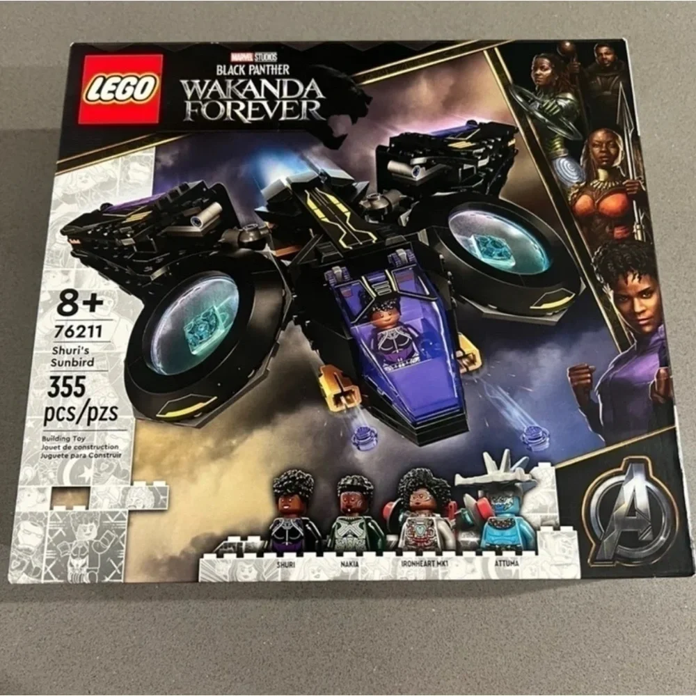 Retired LEGO Marvel Black Panther Shuri’s Sunbird 76211 –